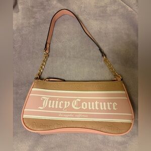 Juicy Couture Pink and Brown Shoulder Bag